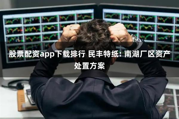 股票配资app下载排行 民丰特纸: 南湖厂区资产处置方案